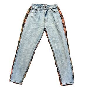 ZGY Denim High Waisted Mum High Straight Crop Jeans Size 28